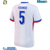 France Jules Kounde #5 Replica Away Shirt Euro 2024 Short Sleeve